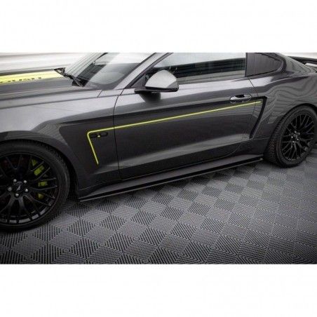 Maxton Street Pro Side Skirts Diffusers Ford Mustang GT Mk6 Black, Nouveaux produits maxton-design