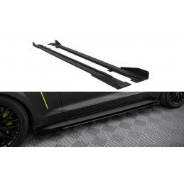 Maxton Street Pro Side Skirts Diffusers + Flaps Ford Mustang GT Mk6 Black + Gloss Flaps, Nouveaux produits maxton-design