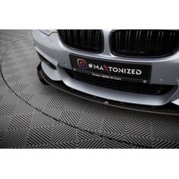 Maxton Street Pro Front Splitter + Flaps BMW 4 Coupe M-Pack F32 Black + Gloss Flaps, Nouveaux produits maxton-design