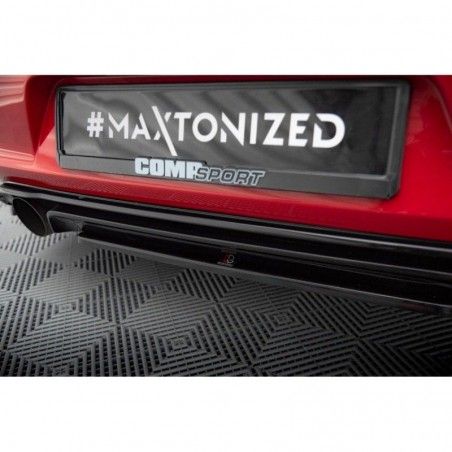 Maxton CENTRAL REAR SPLITTER VW GOLF Mk7 GTI CLUBSPORT RED, Nouveaux produits maxton-design