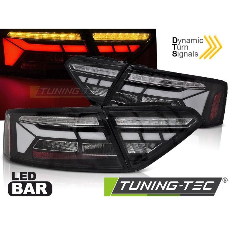 LED BAR TAIL LIGHTS BLACK SEQ fits AUDI A5 11-16, Nouveaux produits tuning-tec