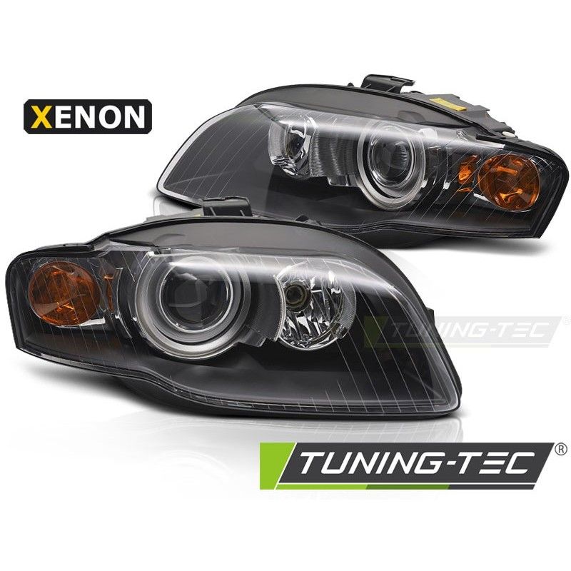 XENON HEADLIGHTS BLACK fits AUDI A4 B7 11.04-03.08, Nouveaux produits tuning-tec