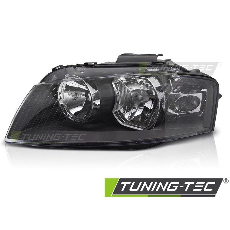 HEADLIGHT BLACK LEFT SIDE TYC fits AUDI A3 8P 03-08, Nouveaux produits tuning-tec