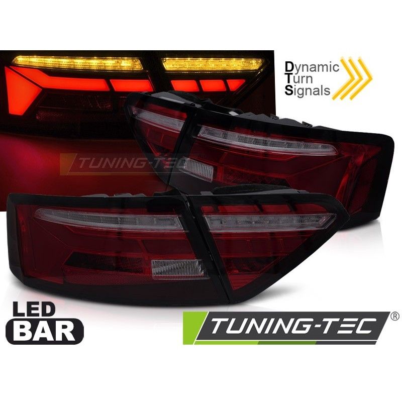 LED BAR TAIL LIGHTS RED SMOKE SEQ fits AUDI A5 11-16, Nouveaux produits tuning-tec