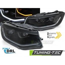 LED HEADLIGHTS TUBE LIGHT BLACK DRL SEQ fits VW CADDY 20-, Nouveaux produits tuning-tec