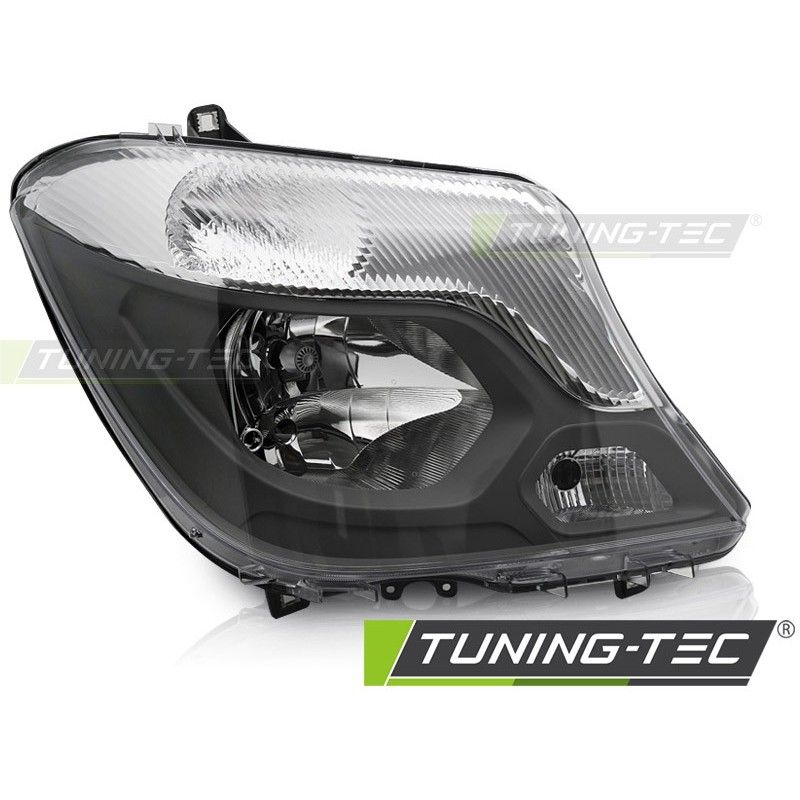 HEADLIGHT BLACK RIGHT SIDE TYC fits MERCEDES SPRINTER W906 13-18, Nouveaux produits tuning-tec