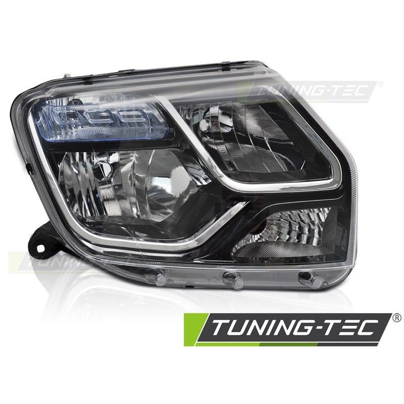 HEADLIGHT BLACK RIGHT SIDE TYC fits DACIA DUSTER 13-17, Nouveaux produits tuning-tec