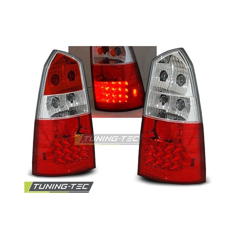 FORD FOCUS MK1 10.98-10.04 KOMBI RED WHITE LED , Focus I 98-05