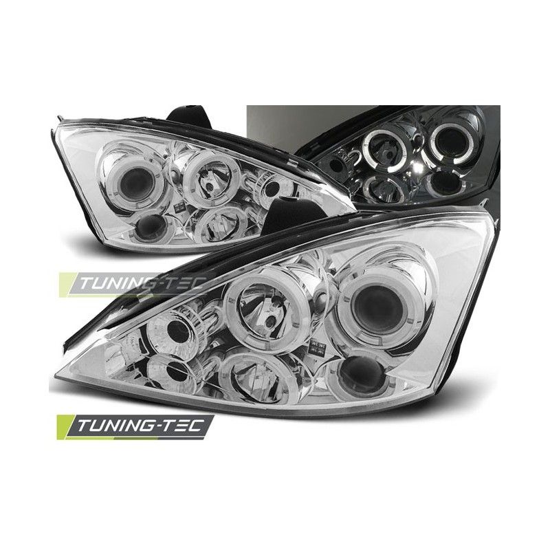 FORD FOCUS 11.01-10.04 ANGEL EYES CHROME, Focus I 98-05