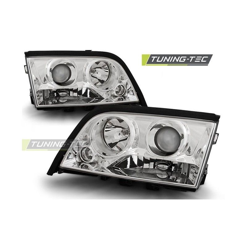 HEADLIGHTS CHROME fits MERCEDES W202 C-KLASA 06.93-06.00, Classe C W202