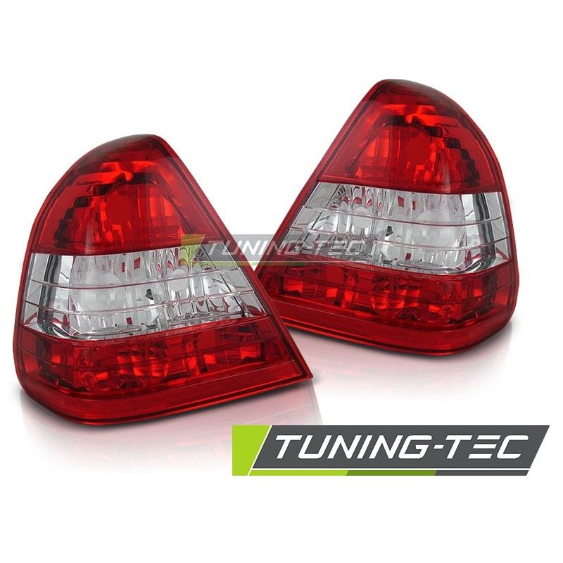 TAIL LIGHTS RED WHITE fits MERCEDES W202 C-KLASA 06.93-06.00, Classe C W202