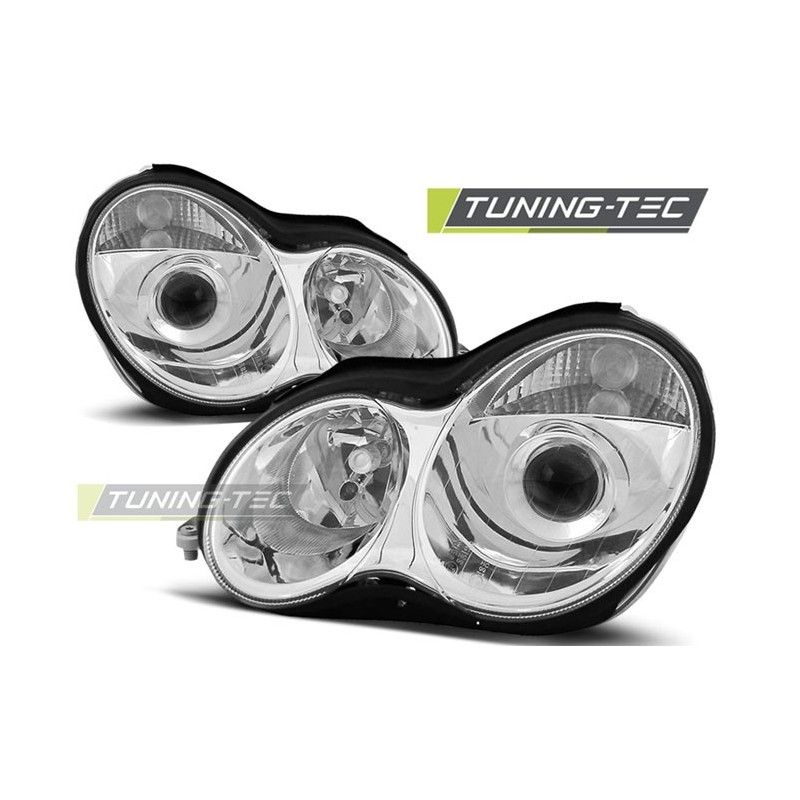 HEADLIGHTS CHROME fits MERCEDES W203 C-KLASA 07.00-03.04, Classe C W203