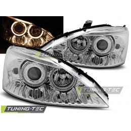 FORD FOCUS 11.01-10.04 ANGEL EYES CHROME, Focus I 98-05