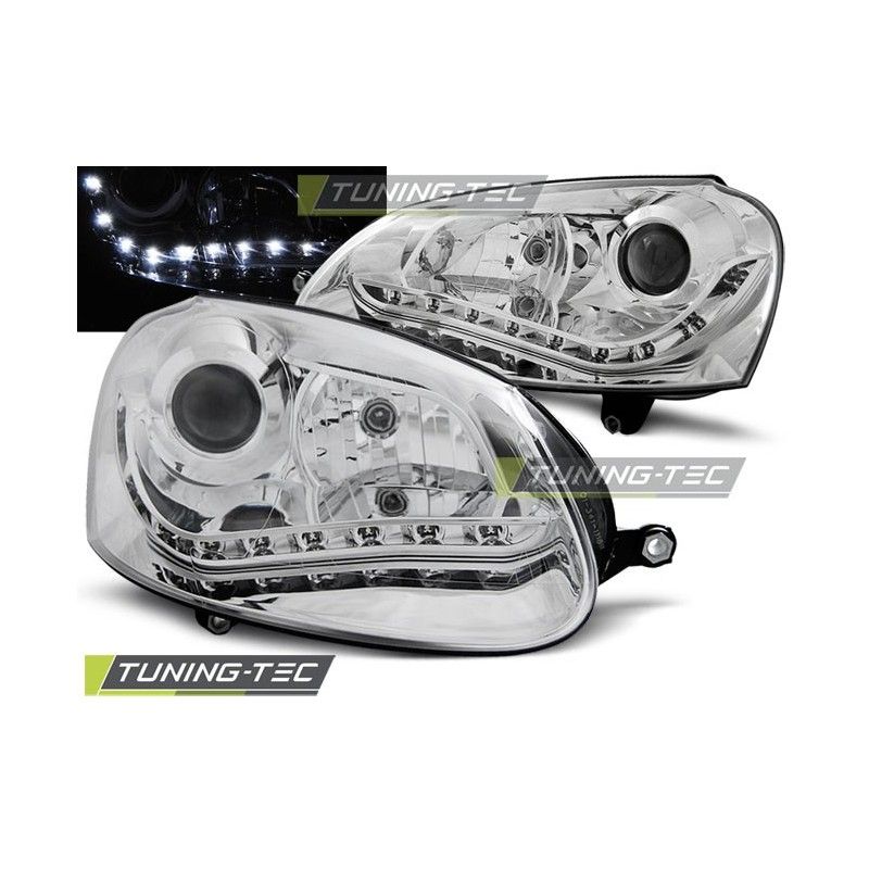 HEADLIGHTS DAYLIGHT CHROME fits VW GOLF 5, Golf 5