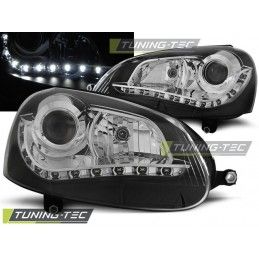 HEADLIGHTS DAYLIGHT BLACK fits VW GOLF 5, Golf 5