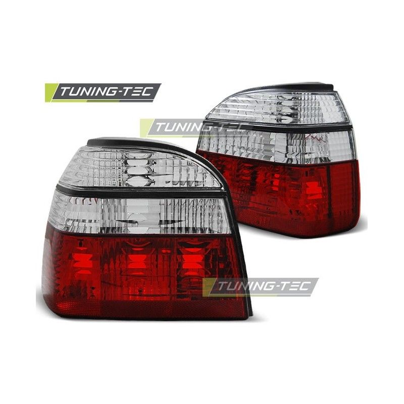 TAIL LIGHTS RED WHITE fits VW GOLF 3 09.91-08.97 RED WHITE, Golf 3