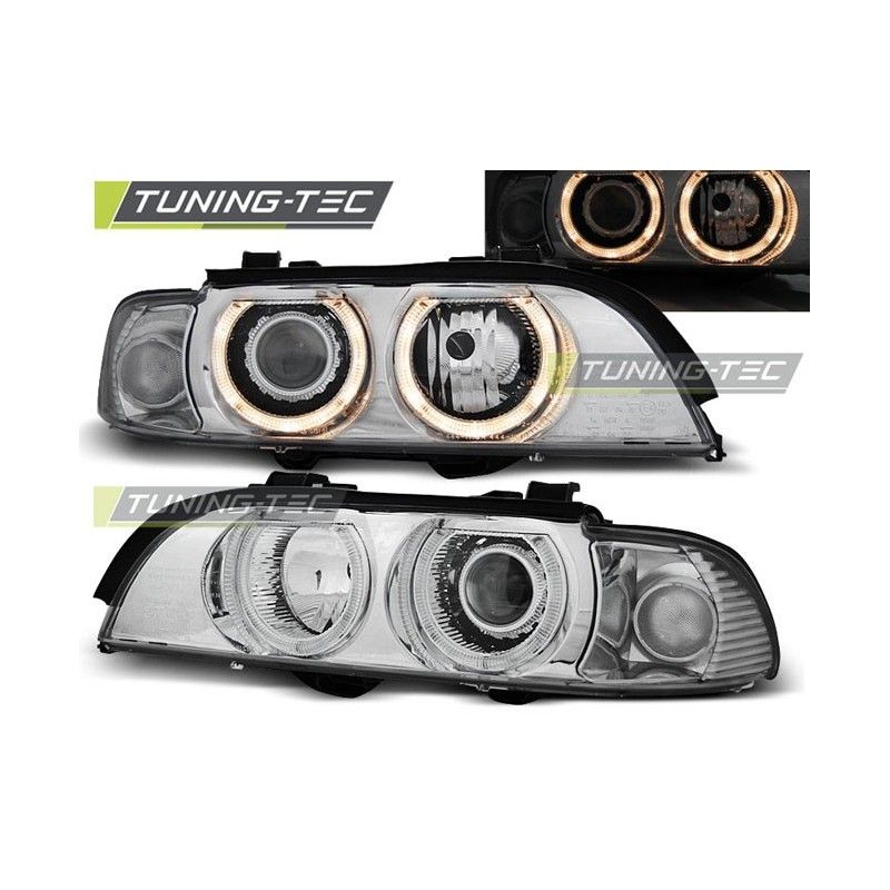 HEADLIGHTS ANGEL EYES CHROME fits BMW E39 09.95-06.03, Serie 5 E39