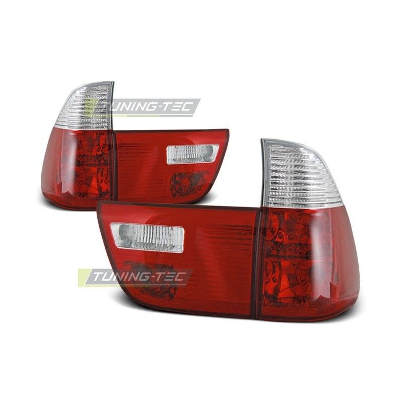 TAIL LIGHTS RED WHITE fits BMW X5 E53 09.99-06, X5 E53