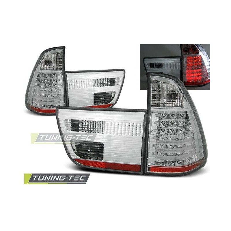LED TAIL LIGHTS CHROME fits BMW X5 E53 09.99-10.03, X5 E53