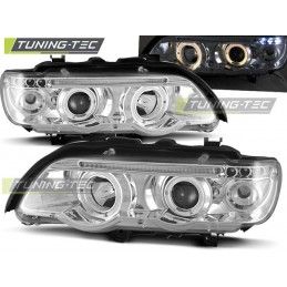 HEADLIGHTS ANGEL EYES CHROME fits BMW X5 E53 09.99-10.03, X5 E53