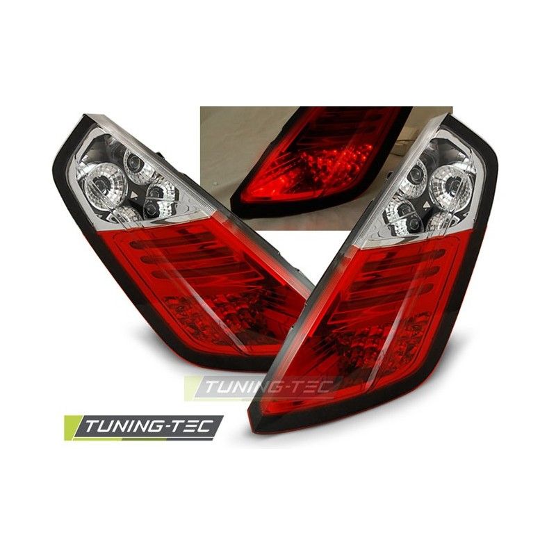 FIAT GRANDE PUNTO 09.05-09 RED WHITE LED, Grande Punto (199)