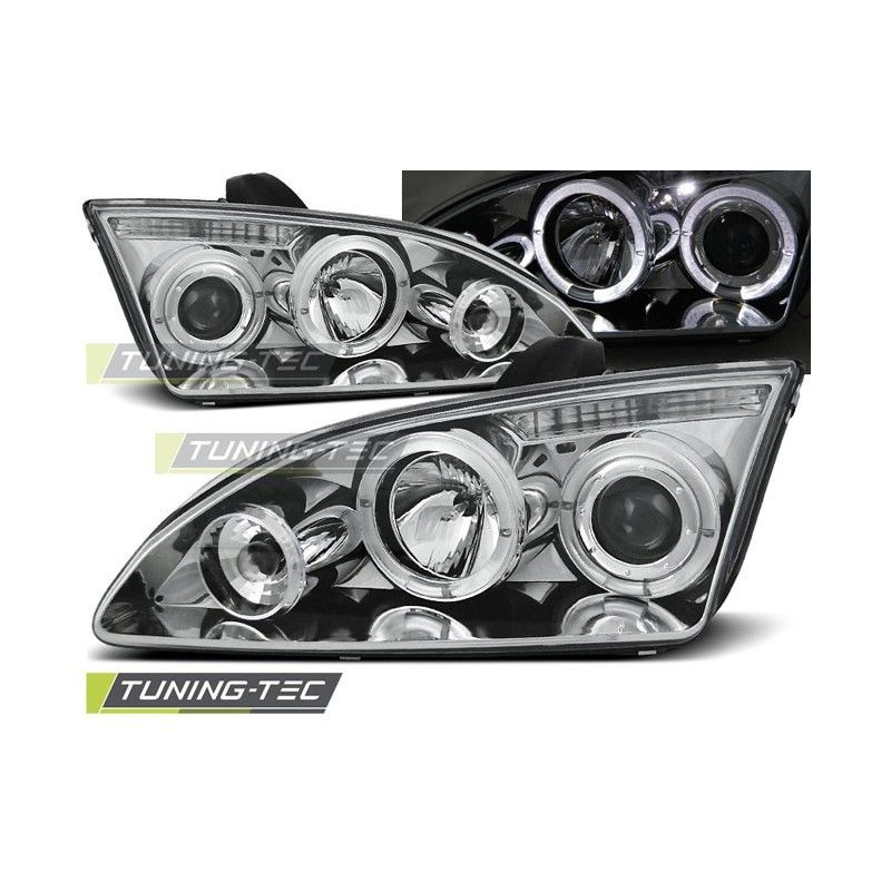 FORD FOCUS II 09.04-01.08 ANGEL EYES CHROME, Focus II 04-10