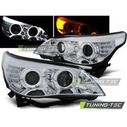 HEADLIGHTS ANGEL EYES CHROME fits LED INDICATOR BMW E60/E61 03-07, Serie 5 E60/61