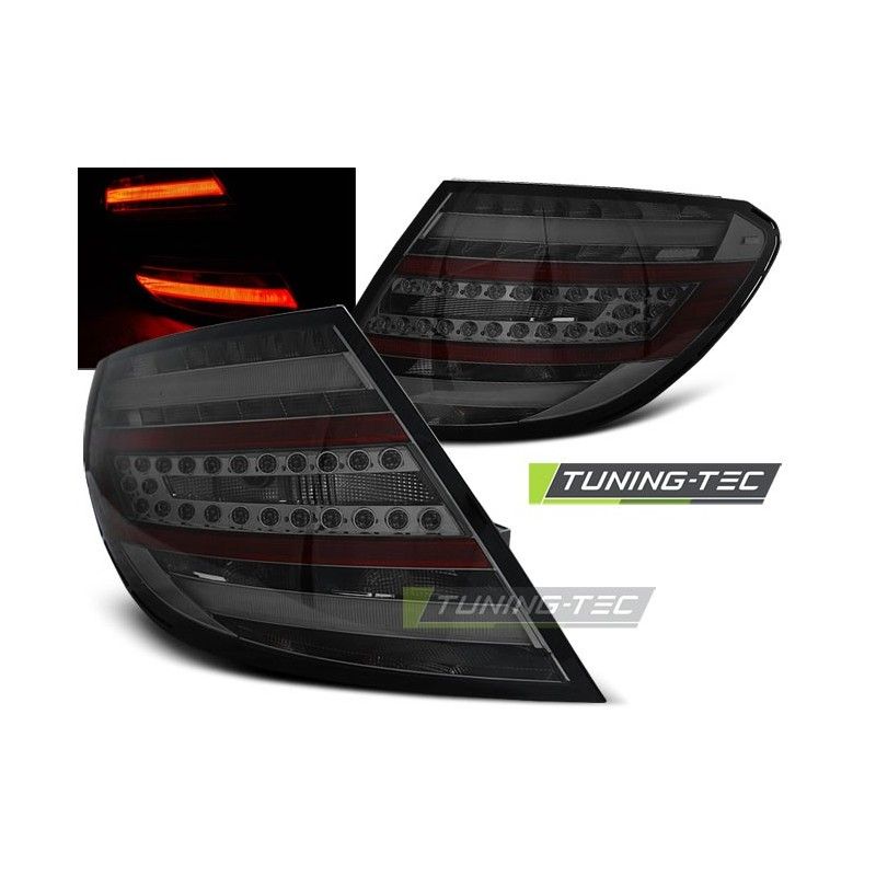 LED BAR TAIL LIGHTS SMOKE fits MERCEDES C-KLASA W204 SEDAN 07-10, Classe C W204