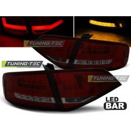 LED TAIL LIGHTS RED SMOKE fits AUDI A4 B8 08-11, A4 B8 08-11