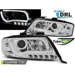 HEADLIGHTS TUBE LIGHT DRL CHROME fits AUDI A6 06.01-05.04, A6 4B C5 97-04