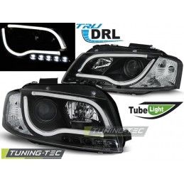 HEADLIGHTS TUBE LIGHT DRL BLACK fits AUDI A3 8P 05.03-03.08, A3 8P 03-08