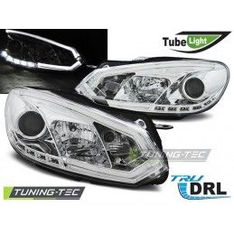 HEADLIGHTS TUBE LIGHT DRL CHROME fits VW GOLF 6 10.08-12, Golf 6