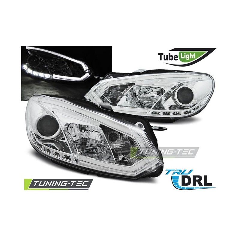 HEADLIGHTS TUBE LIGHT DRL CHROME fits VW GOLF 6 10.08-12, Golf 6