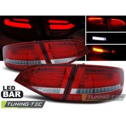 LED TAIL LIGHTS RED WHITE fits AUDI A4 B8 08-11 AVANT, A4 B8 08-11