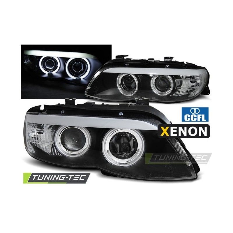 XENON HEADLIGHTS ANGEL EYES CCFL BLACK fits BMW X5 E53 11.03-06, X5 E53