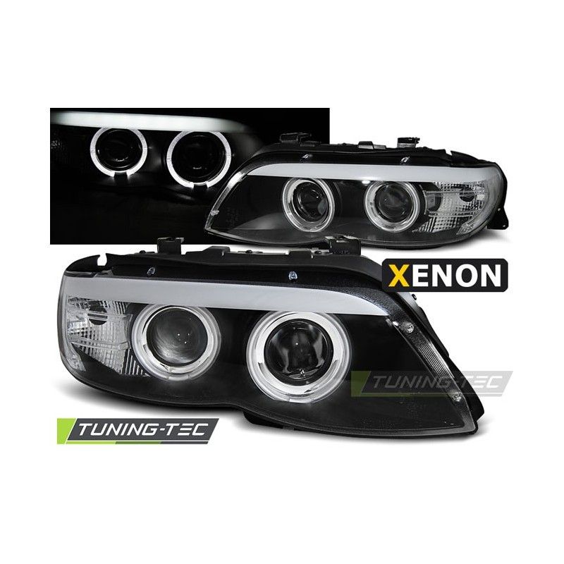 XENON HEADLIGHTS ANGEL EYES BLACK fits BMW X5 E53 11.03-06, X5 E53