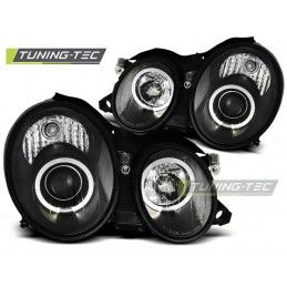 HEADLIGHTS ANGEL EYES BLACK fits MERCEDES W208 CLK 03.97-04.02, Clk W208