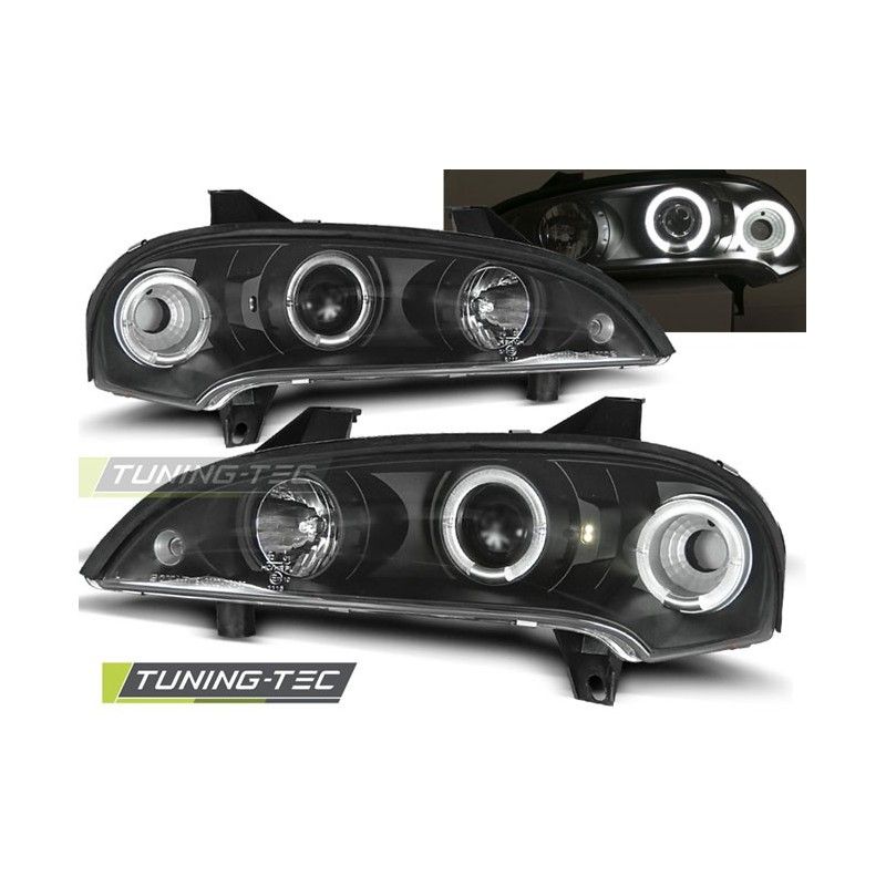 OPEL TIGRA 09.94-12.00 ANGEL EYES BLACK, Tigra