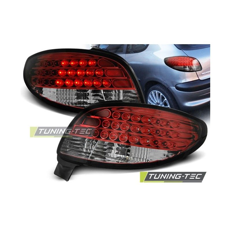 PEUGEOT 206 10.98- RED WHITE LED , 206