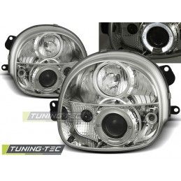 RENAULT TWINGO 03.93-09.98 ANGEL EYES CHROME, Twingo I 92-06