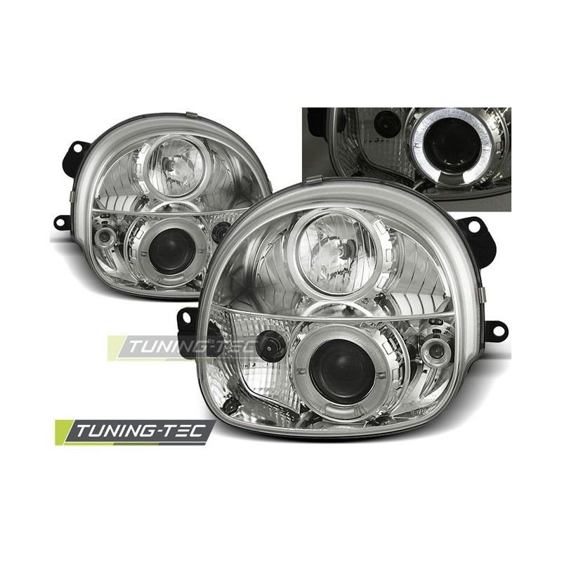 RENAULT TWINGO 03.93-09.98 ANGEL EYES CHROME, Twingo I 92-06