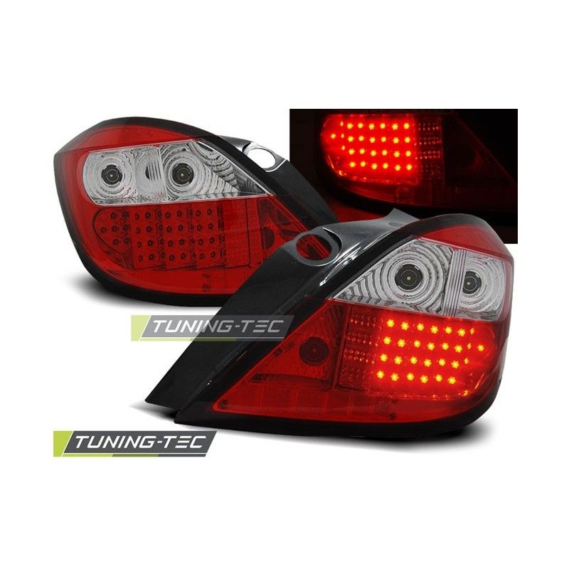 OPEL ASTRA H 03.04-09 RED WHITE LED, Astra H