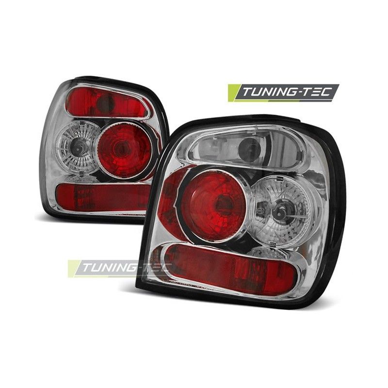 TAIL LIGHTS CHROME fits VW POLO 6N2 10.99-10.01, Polo III 6N/6N2 94-01