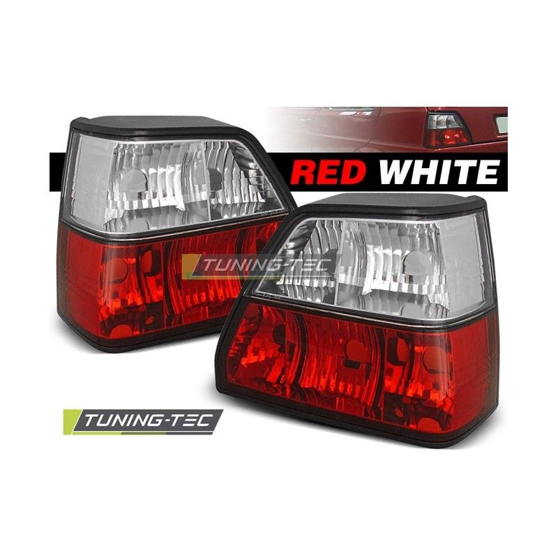 TAIL LIGHTS RED WHITE fits VW GOLF 2 08.83-08.91, Golf 2