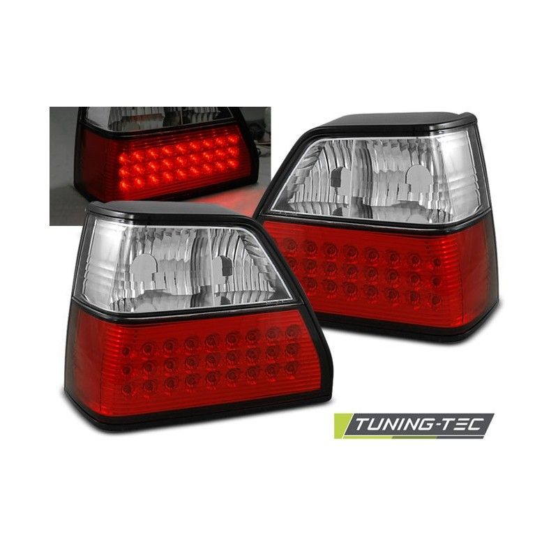 LED TAIL LIGHTS RED WHITE fits VW GOLF 2 08.83-08.91, Golf 2