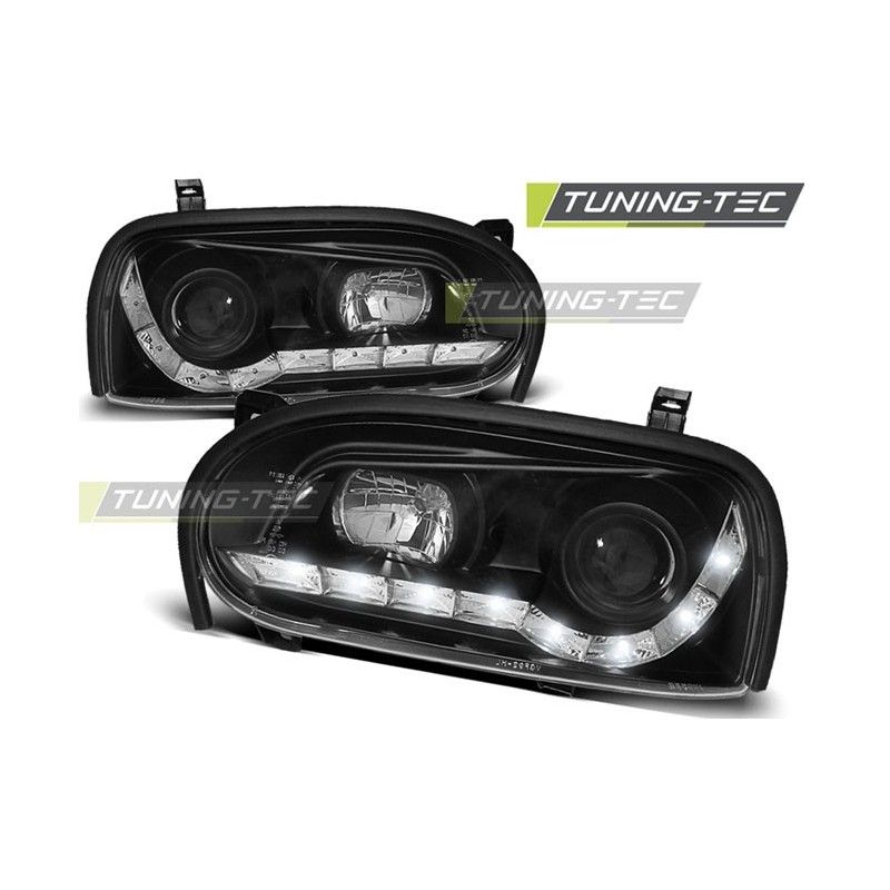 HEADLIGHTS DAYLIGHT BLACK fits VW GOLF 3 09.91-08.97, Golf 3