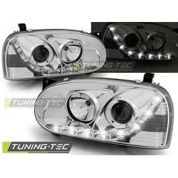 HEADLIGHTS DAYLIGHT CHROME fits VW GOLF 3 91-97, Golf 3