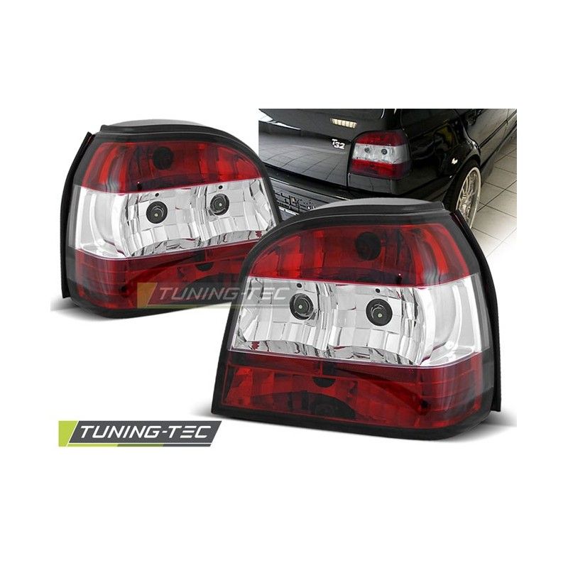 TAIL LIGHTS RED WHITE fits VW GOLF 3 09.91-08.97, Golf 3