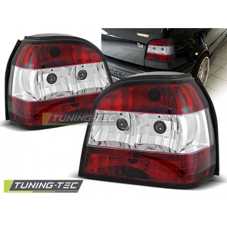TAIL LIGHTS RED WHITE fits VW GOLF 3 09.91-08.97, Golf 3