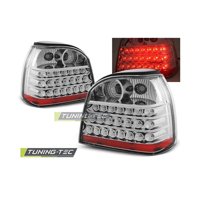 LED TAIL LIGHTS CHROME fits VW GOLF 3 09.91-08.97, Golf 3